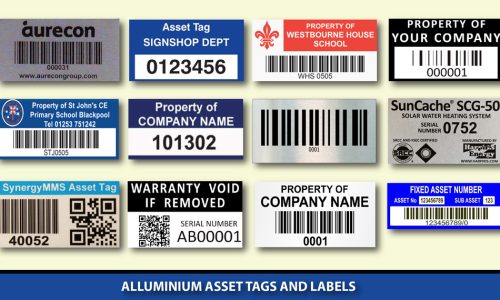 Alluminium Asset tags and labels copy